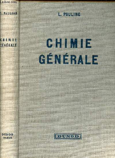 Chimie gnrale introduction  la chimie descriptive et  la chimie thorique moderne.