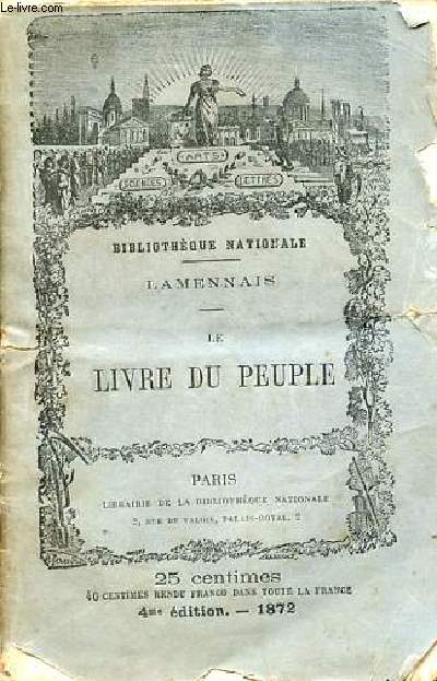 Le livre du peuple - Collection bibliothque nationale - 4e dition.