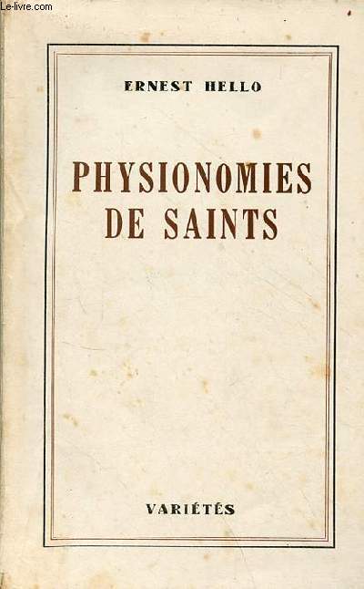 Physionomies de saints.