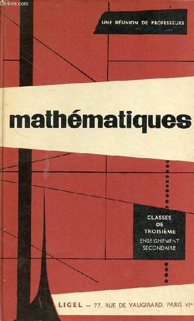 Mathmatiques classes de troisime enseignement secondaire - n176 es.