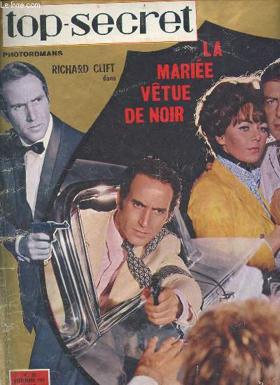 Top-secret photoromans n38 septembre 1969 - Richard Clift dans la marie vtue de noir.