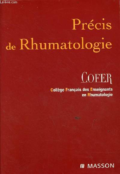 Rhumatologie - Cofer Collge Franais des Enseignants en Rhumatologie.