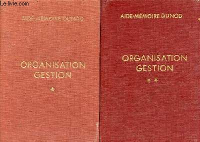 Organisation gestion - En 2 tomes (2 volumes) - tomes 1 + 2 - 2e dition.
