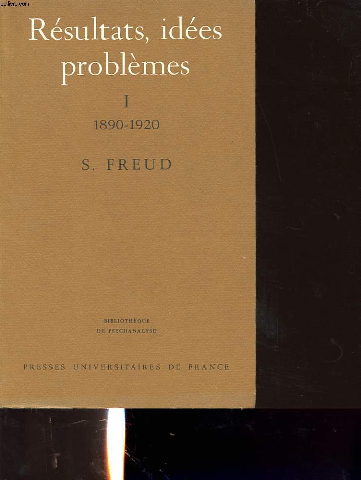 RESULTATS, IDEES PROBLEMES TOME 1 1890-1920