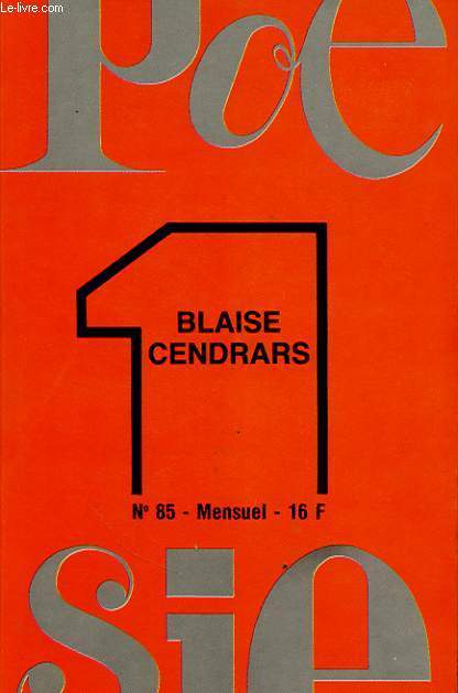 POESIE 1 : BLAISE CENDRARS N85