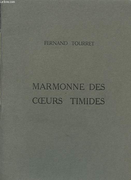 MARONNE DES COEURS TIMIDES avec une ddicace de l auteur
