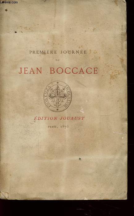 PREMIERE JOURNEE DE JEAN BOCCACE