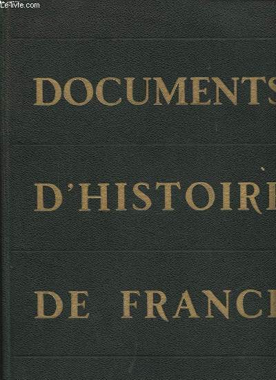 DOCUMENTS D HISTOIRE DE FRANCE