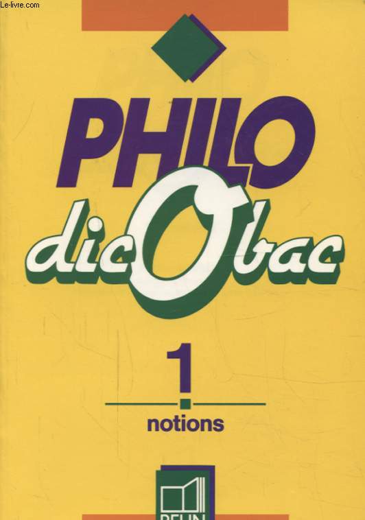 PHILO DICOBAC 1 NOTIONS