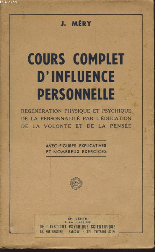COURS COMPLET D INFLUENCE PERSONNELLE