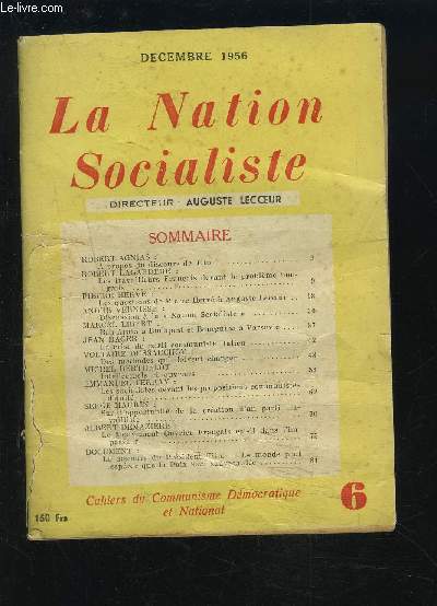LA NATION SOCIALISTE.
