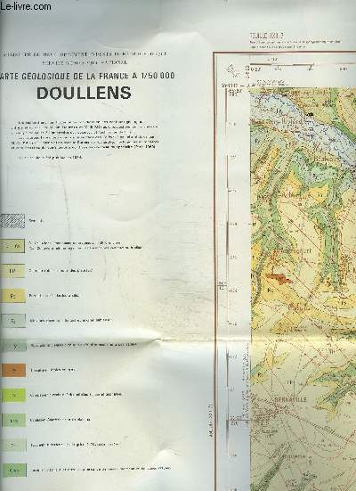 CARTE GEOLOGIQUE DE LA FRANCE A 1/50000 - XXIII-7 : DOULLENS.