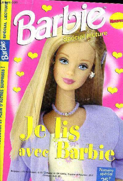 BARBIE SPECIAL LECTURE NUMERO SPECIAL - Je lis avec Barbie - Des histoires, des romans photos, des blagues et charades,...- La mode et les rollers,...