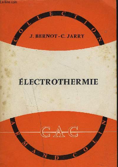 ELECTROTHERMIE / COLLECTION ARMAND COLIN N353.