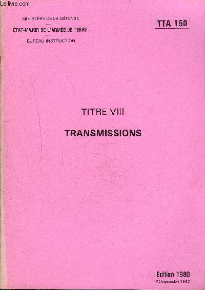 TRANSMISSIONS - TTA 150.