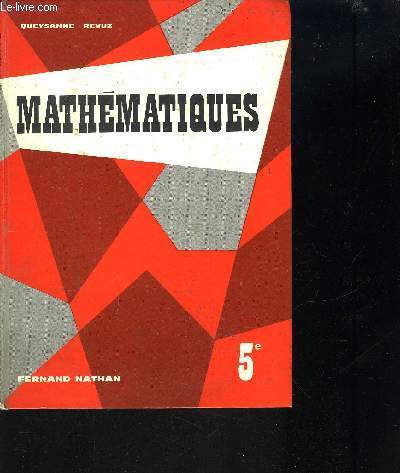 MATHEMATIQUES - CLASSE DE 5EME