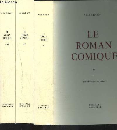 LE ROMAN COMIQUE- 3 TOMES EN 3 VOLUMES