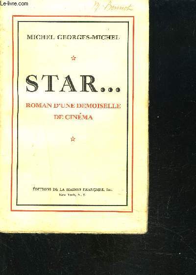 STAR... ROMAN D UNE DEMOISELLE DE CINEMA