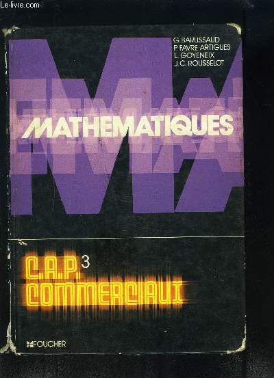 MATHEMATIQUES- CAP COMMERCIAUX 3