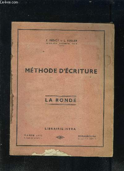 METHODE D ECRITURE- LA RONDE