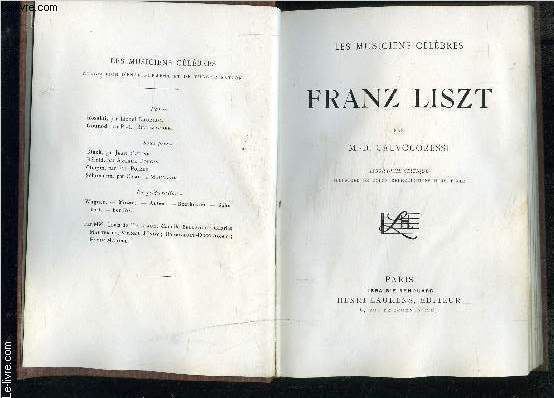 FRANZ LISZT- Biographie critique