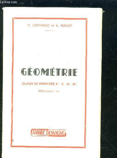 GEOMETRIE CLASSE DE PREMIERE A C M M