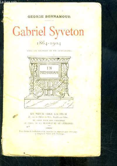 GABRIEL SYVETON 1864-1904