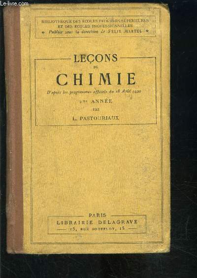 LECONS DE CHIMIE- 2me anne