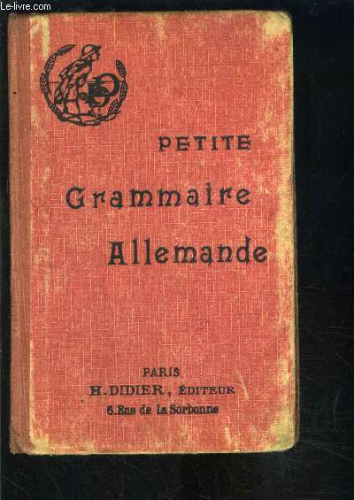 PETITE GRAMMAIRE ALLEMANDE- Notes en franais