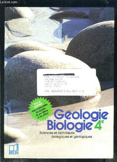 GEOLOGIE BIOLOGIE 4e