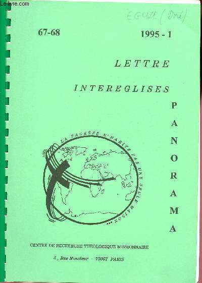 LETTRE INTEREGLISES 67/68 /1995-1 : PANORAMA