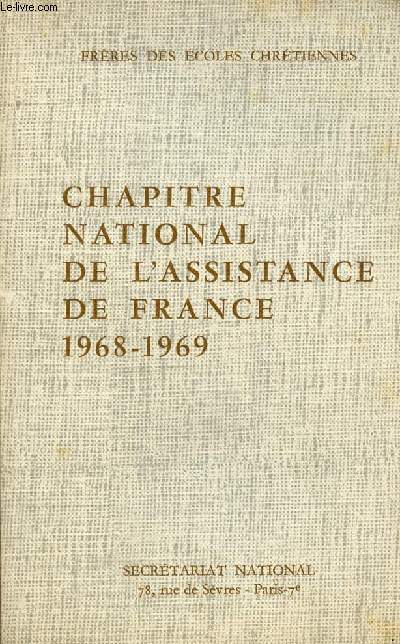 CHAPITRE NATIONAL DE L'ASSITANCE DE FRANCE : 1968-1969