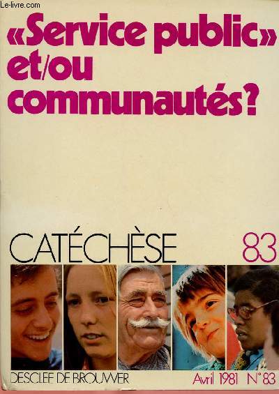 CATECHESE N83- AVRIL 81 : 