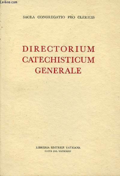 DIRECTORIUM CATECHISTICUM GENERALE