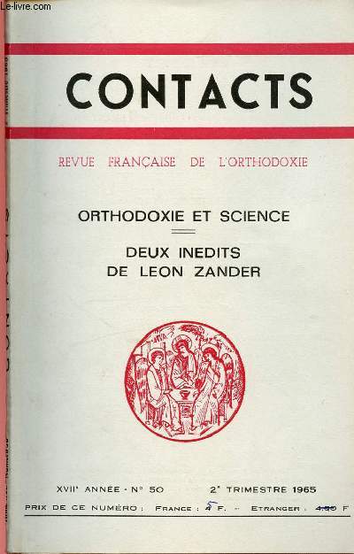 CONTACT N50- 2e TRIM 65 : ORTHODOXIE ET SCIENCE : DEUX INEDITS DE LEON ZANDER