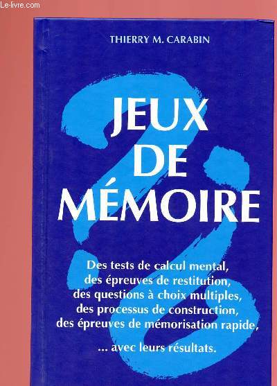 JEUX DE MEMOIRE
