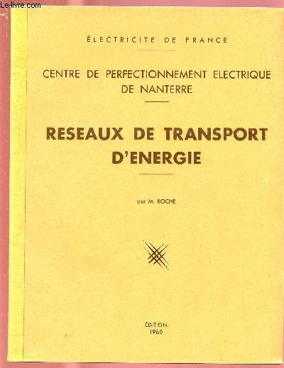 RESEAUX DE TRANSPORT D'ENERGIE
