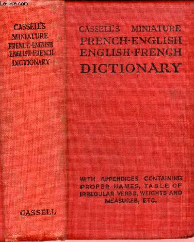 FRENCH-ENGLISH, ENGLISH-FRENCH DICTIONARY