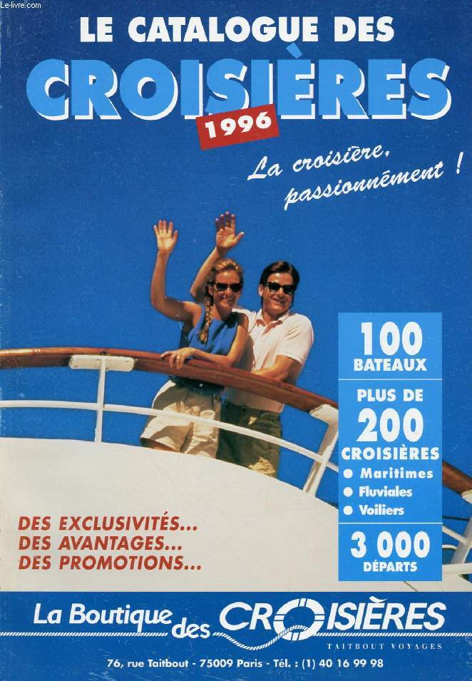 LE CATALOGUE DES CROISIERES 1996 (Catalogue)