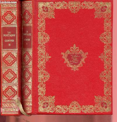 CONTES DE LA FONTAINE avec illustrations de Fragonard - TOMES I ET II - Revues et augmentes d'une notice par M.Anatole de Montaiglon.