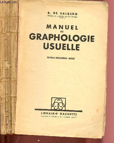 MANUEL DE GRAPHOLOGIE USUELLE