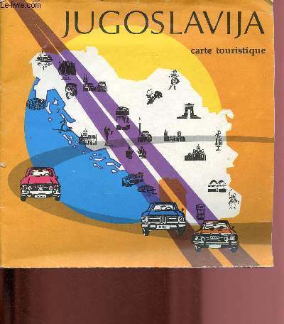 CARTE TOURISTIQUE : JUGOSLAVIJA