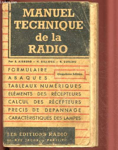 MANUEL TECHNIQUE DE LA RADIO