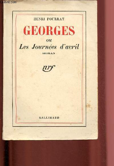 GEORGES OU LES JOURNEES D'AVRIL
