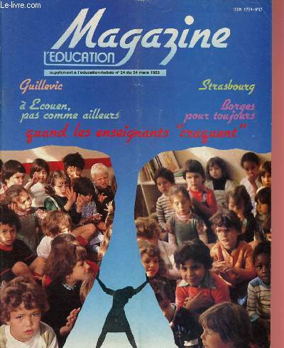 L'ducation - Magazine, Supplment  L'Education - Hebdo N24 - 24 Mars 1983 :