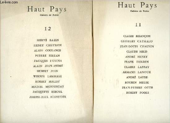 Haut Pyas - Lot de 2 numors - N11, Automne 1975 et N12, Et 1976 :