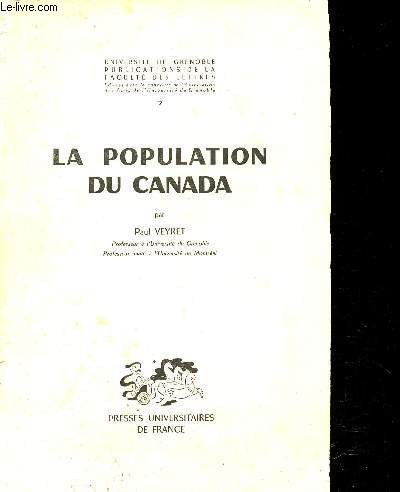 La population du Canada