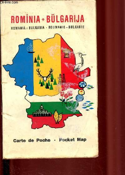 Rominia + Bulgarija , Roumanie + Bulgarie, carte de poche N791, srie internationale des cartes de poche (Medium Collection)
