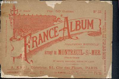 France Album -N33 - Arrondissement de Montreuil sur Mer (Pas de Calais)- Illustrations de la France par arrondissement