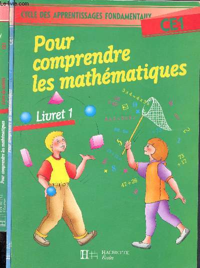 Pour comprendre les mathmatiques, CE1- LOT : 3 volumes - livret 1 + livret 2 + livre du matre